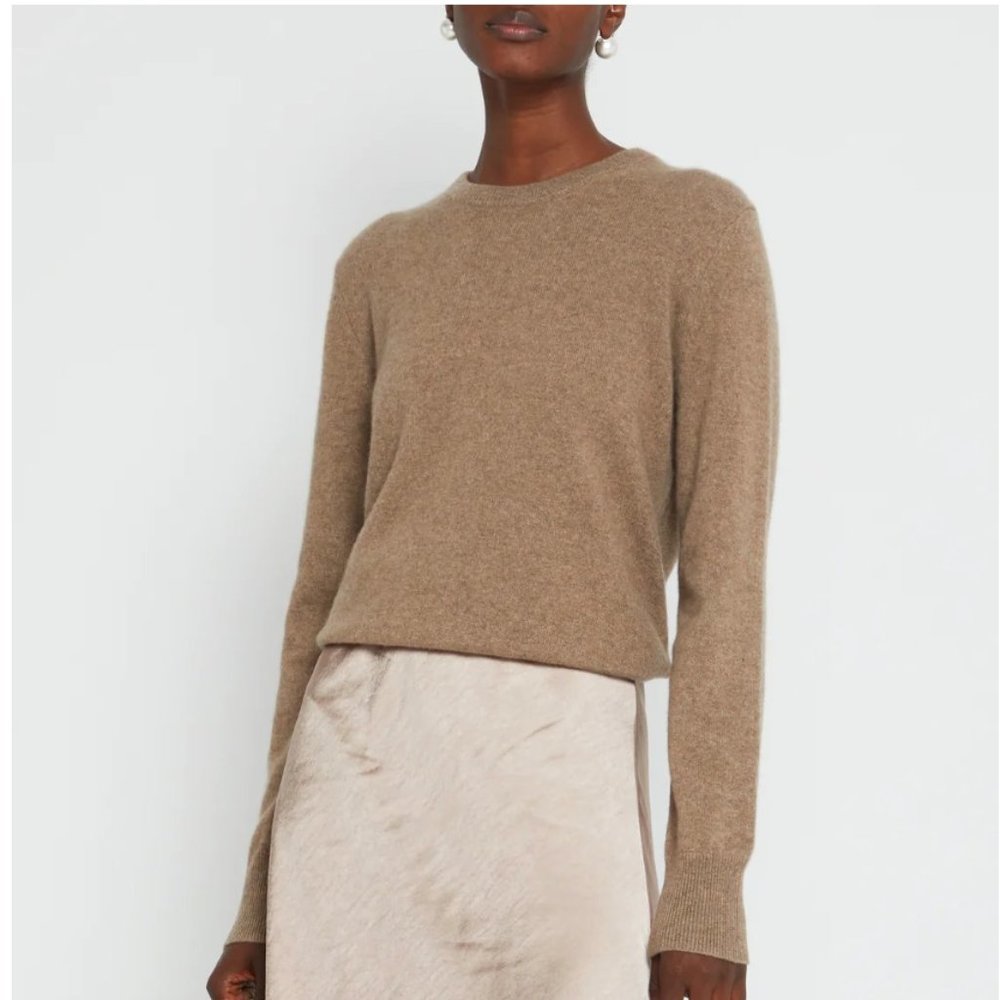 Like New Few Moda 100% Cashmere Sweater - Cream - S - Same Mfr as Theory
